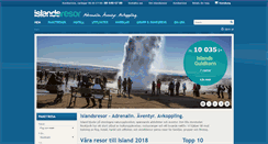 Desktop Screenshot of islandsresor.se